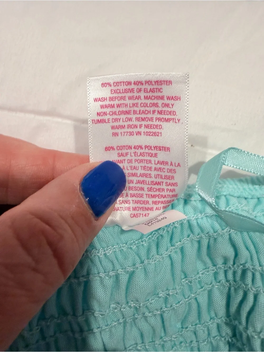Xhilaration Light Aqua Smocked Waist Casual Skirt